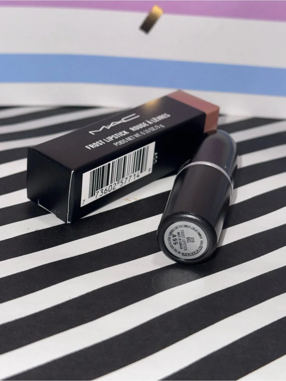 NIB NWT Brand New Full Size MAC Frost LIPSTICK 310 GEL Metallic Beige